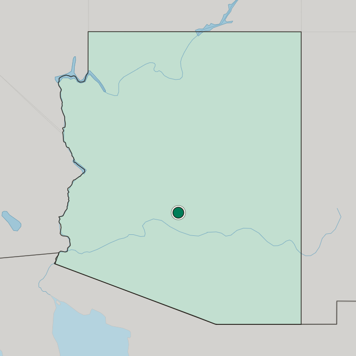 Map showing Scottsdale — In Arizona