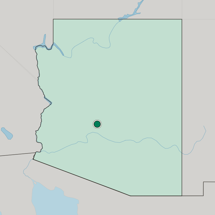 Map showing Surprise — In Arizona
