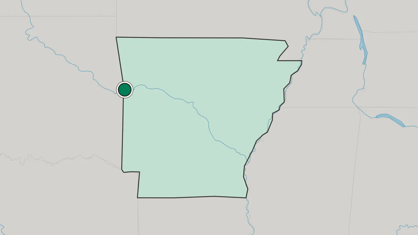 Map of Fort Smith in United States