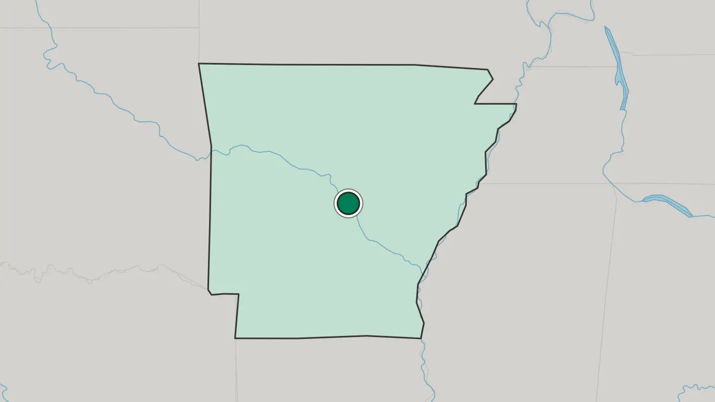 Map of Little Rock in United States