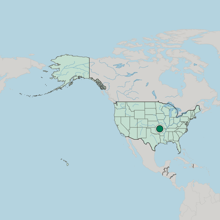 Map showing Rogers — In United States