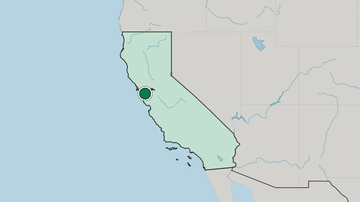 Map of Alameda in United States