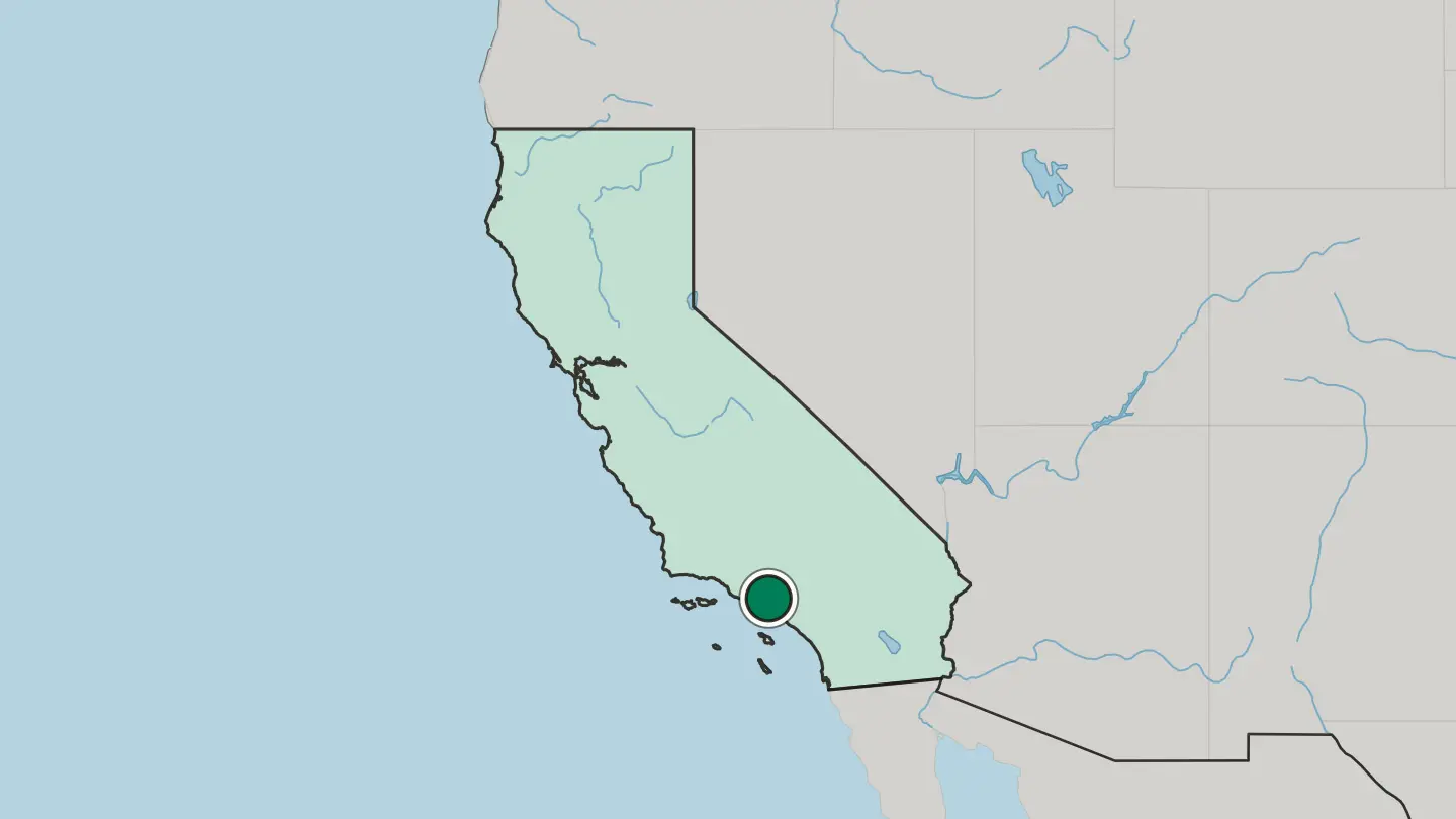 Map of Beverly Hills in United States