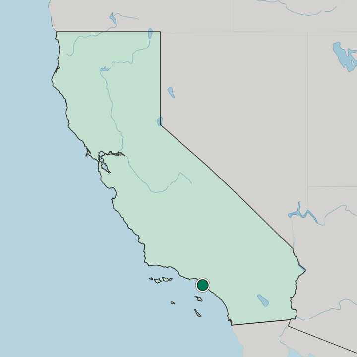 Map showing Carson — In California