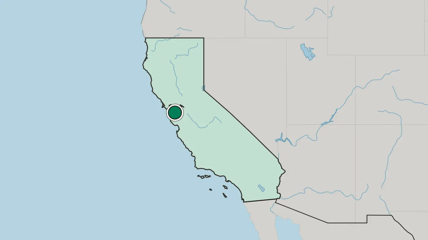 Map of Castro Valley in United States