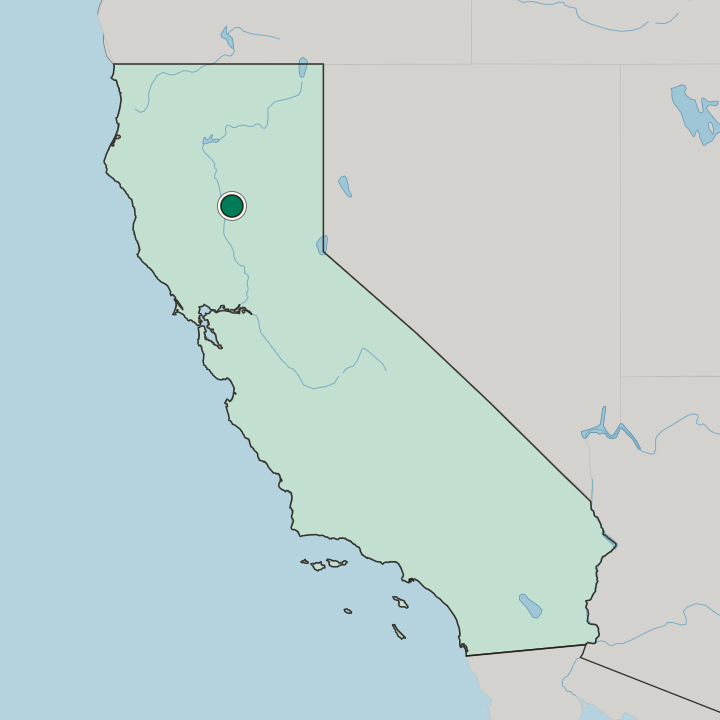 Map showing Chico — In California