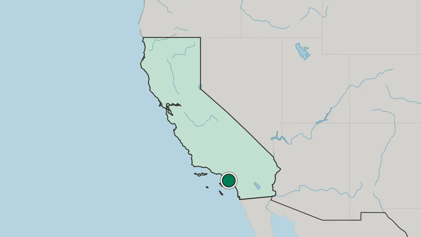 Map of Costa Mesa in United States