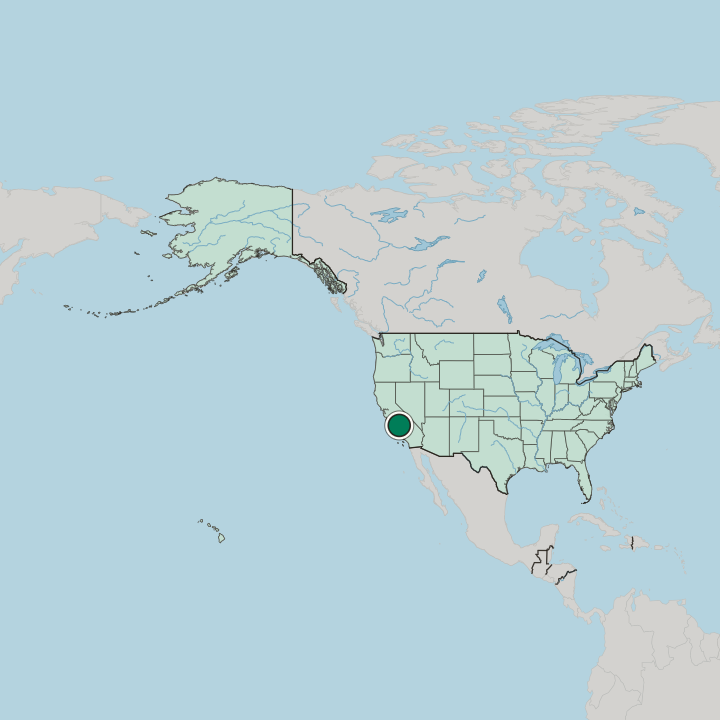 Map showing Delano — In United States