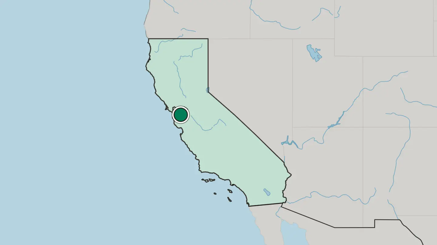 Map of Dublin in United States
