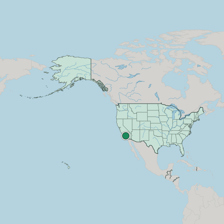 Map showing Glendale — In United States