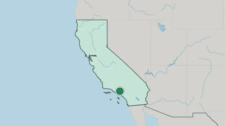 Map of Glendale in United States