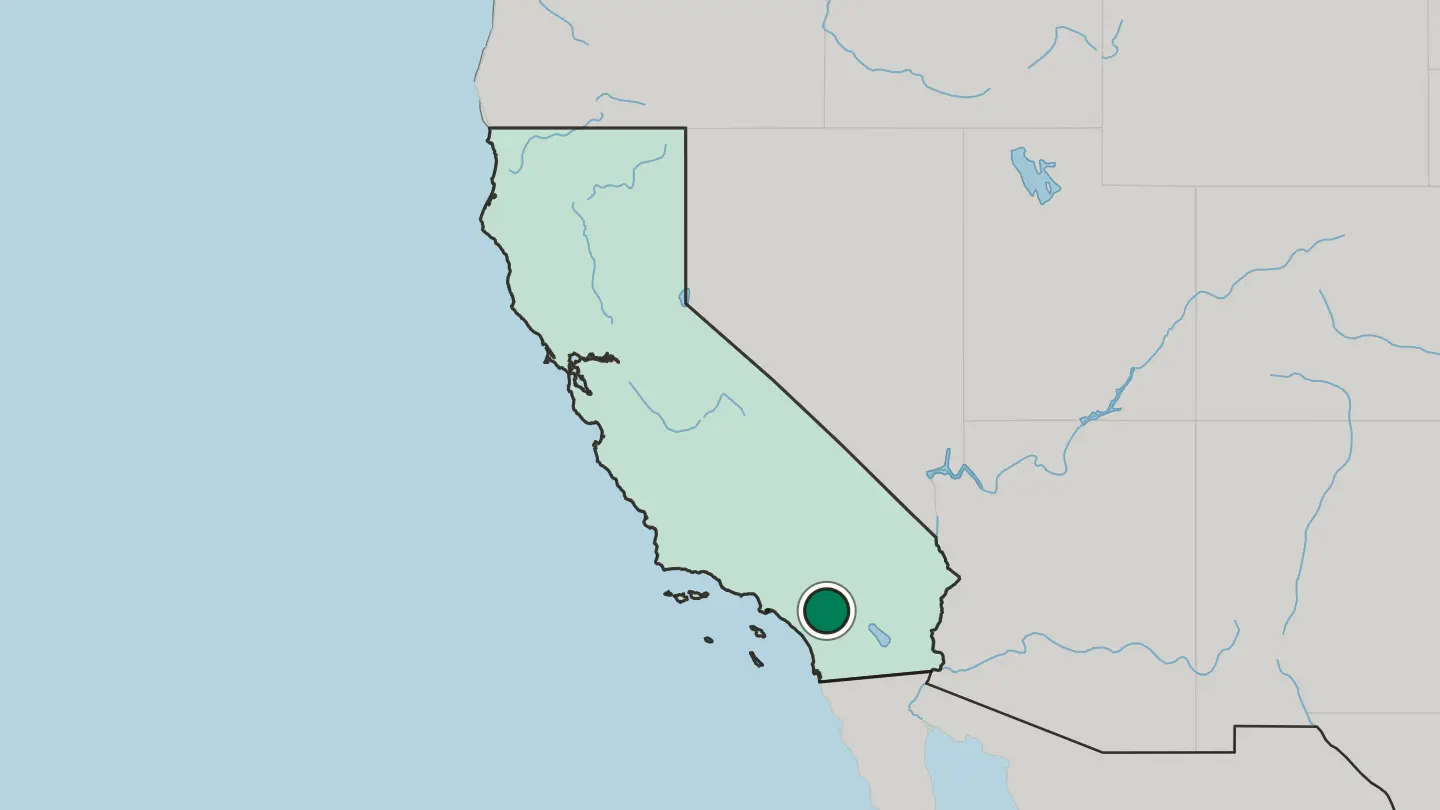 Map of Hemet in United States