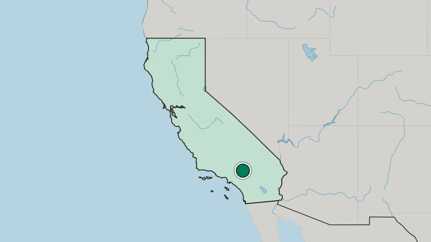 Map of Hesperia in United States