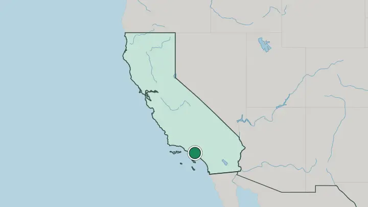 Map of Inglewood in United States
