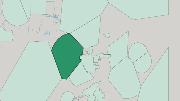 Map of Bel Air in Los Angeles
