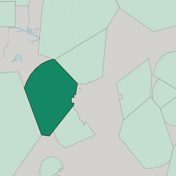 Map showing Bel Air — In Los Angeles