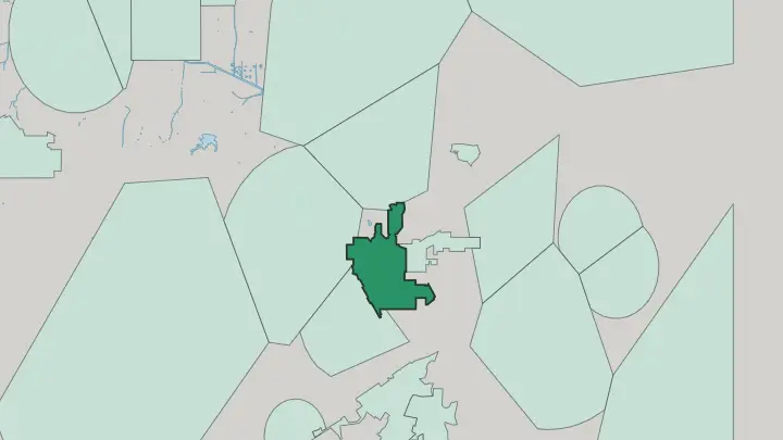 Map of Beverly Hills in Los Angeles