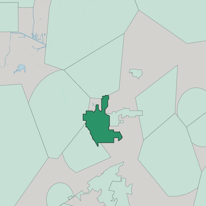Map showing Beverly Hills — In Los Angeles