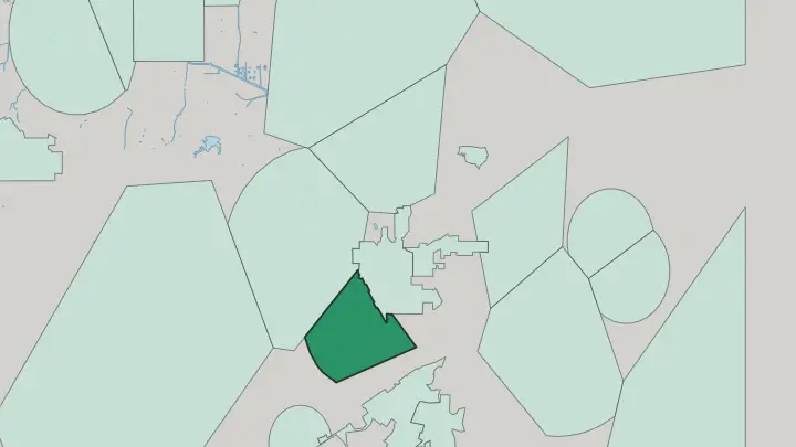 Map of Century City in Los Angeles