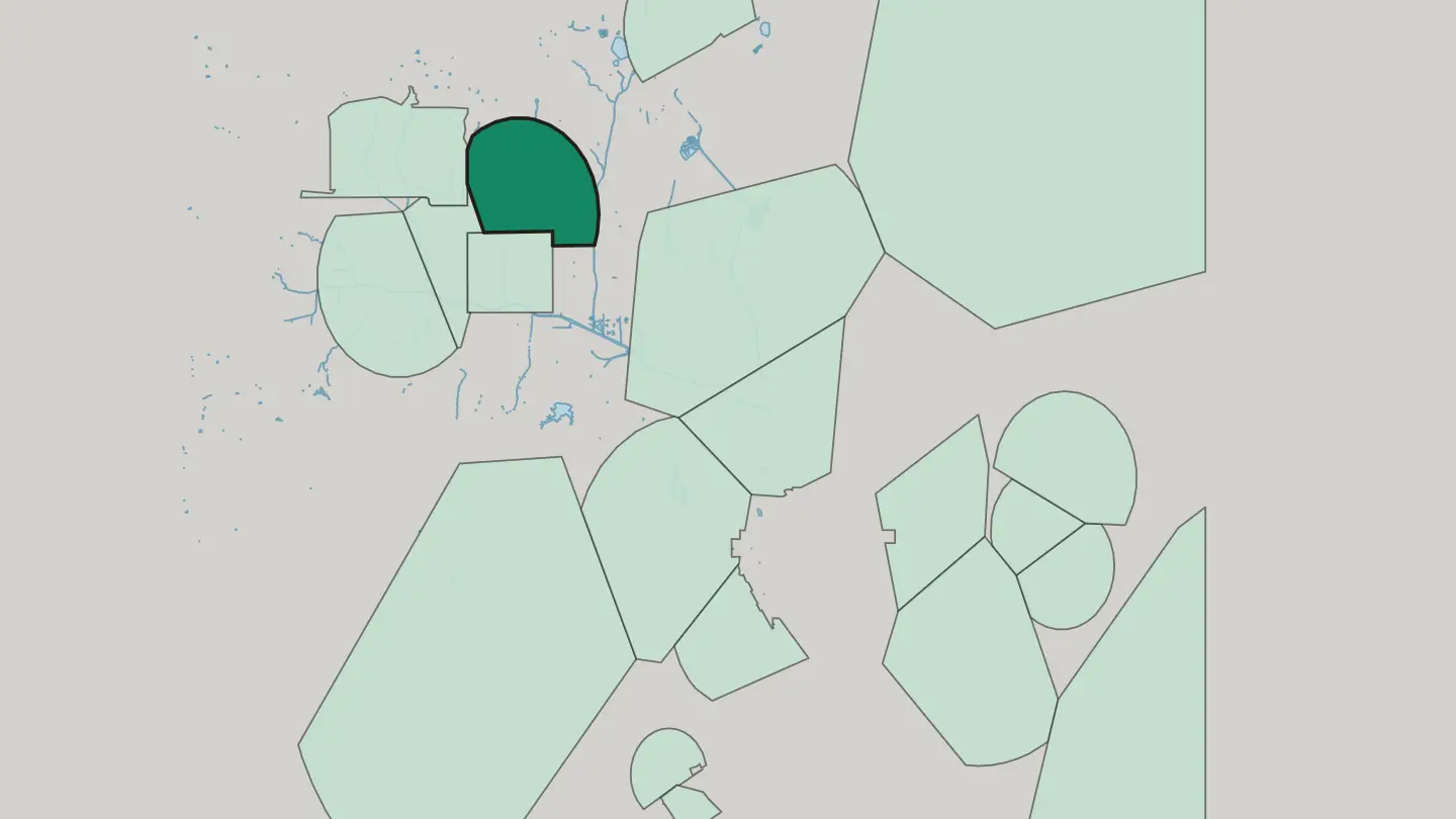 Map of Northridge in Los Angeles