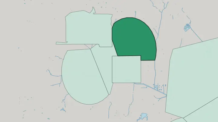 Map of Northridge in Los Angeles