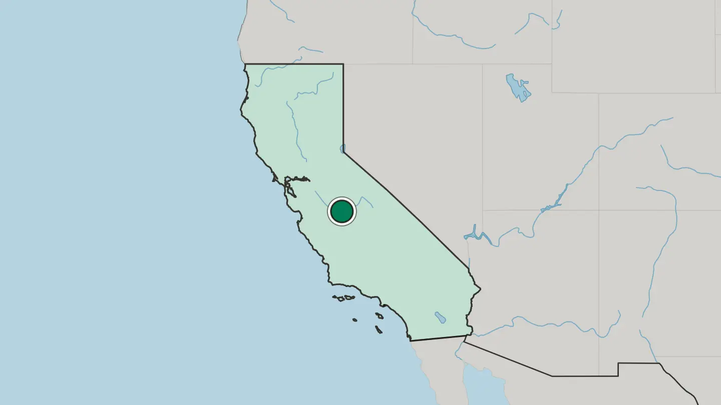 Map of Madera in United States