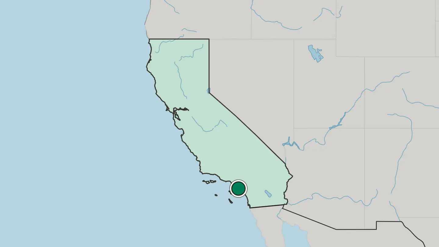 Map of Newport Beach in United States