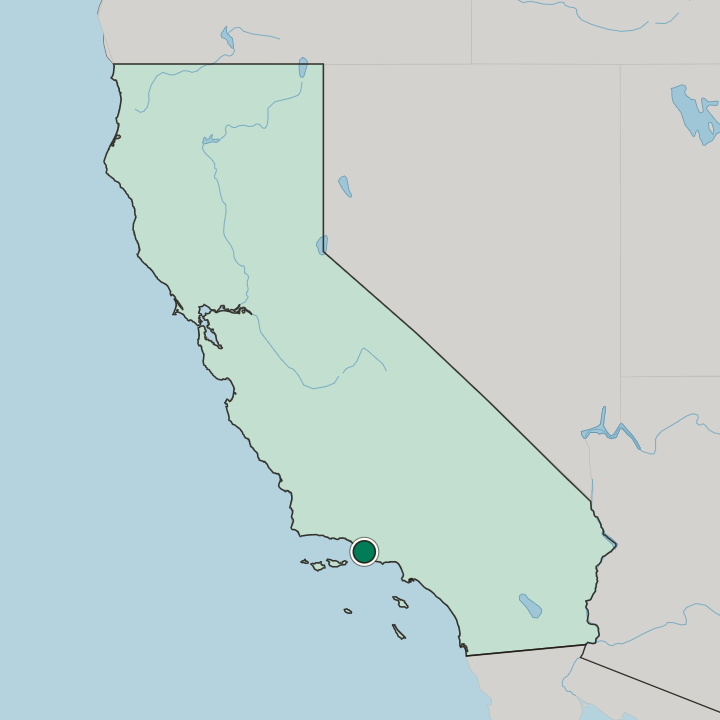 Map showing Oxnard — In California