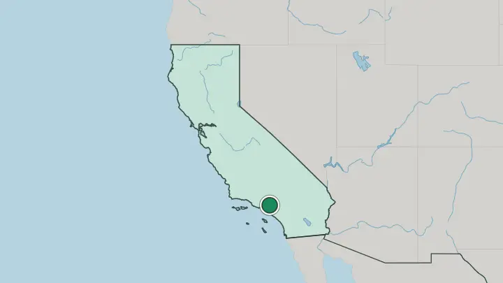 Map of Pasadena in United States