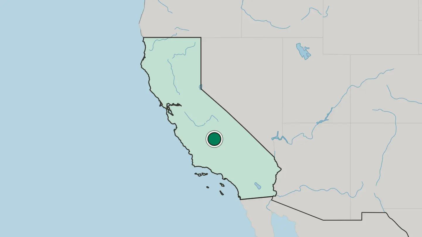 Map of Porterville in United States