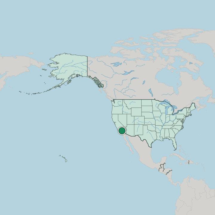 Map showing Riverside — In United States