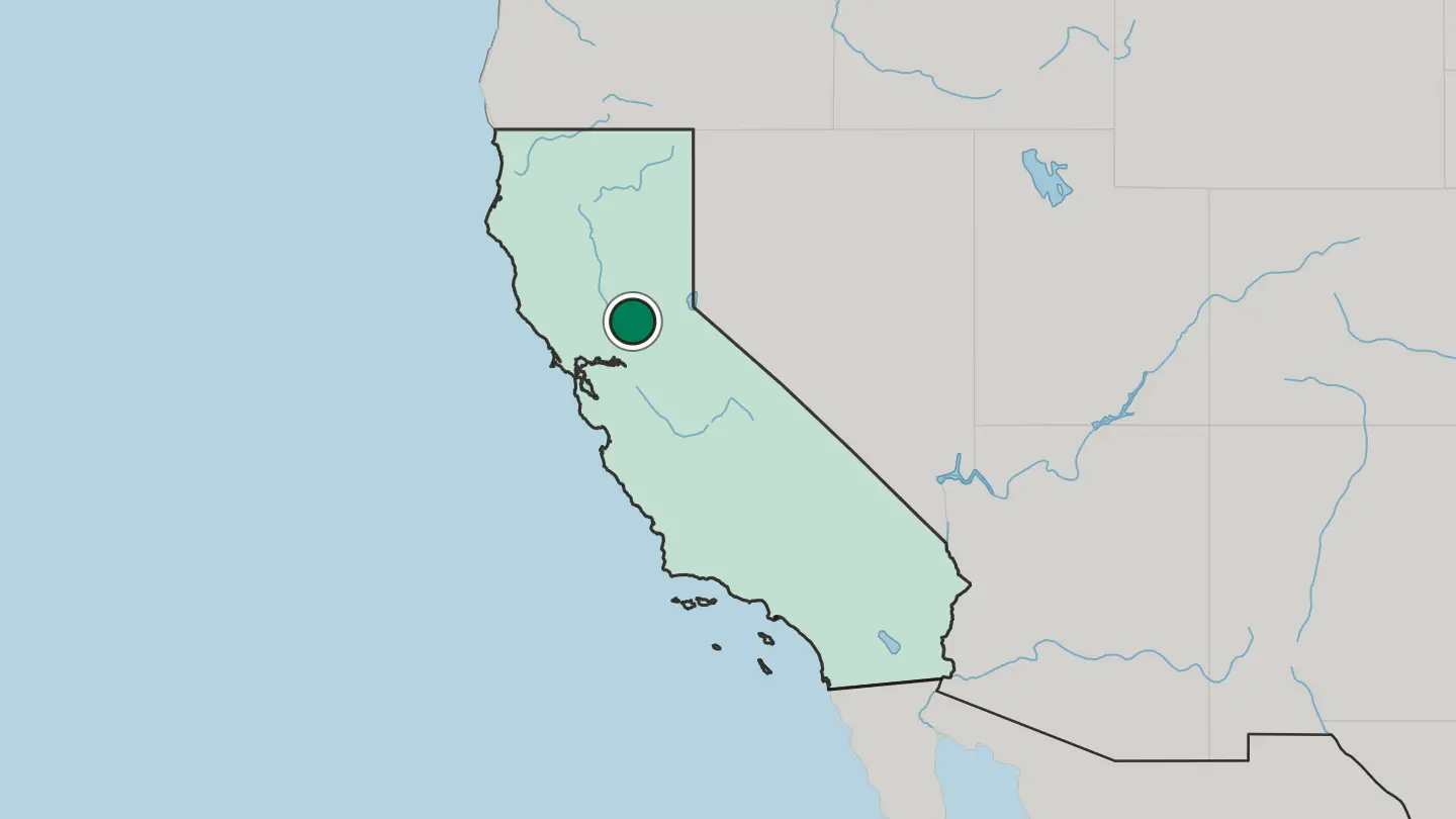 Map of Roseville in United States