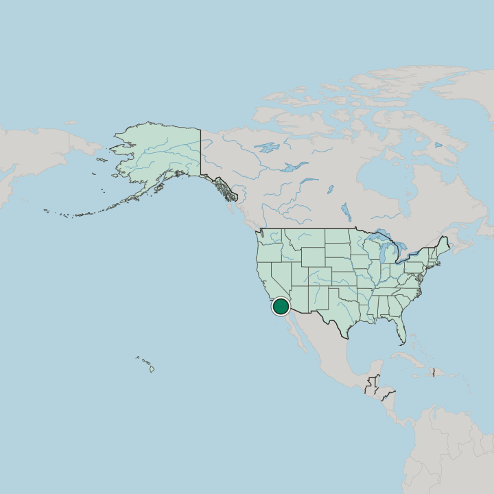 Map showing La Jolla — In United States