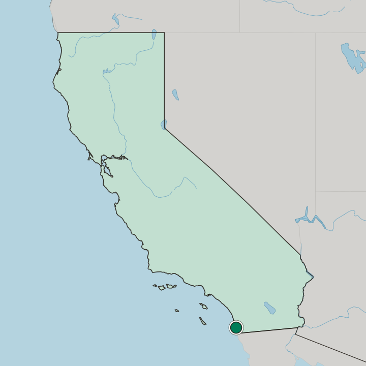 Map showing La Jolla — In California