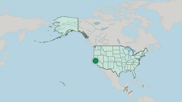Map of San Francisco in United States