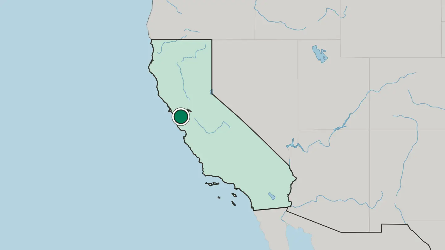 Map of San Leandro in United States