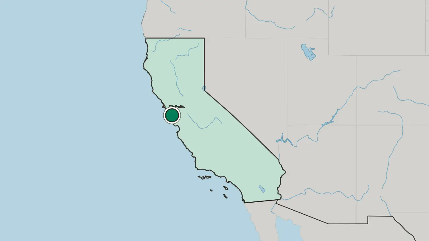 Map of San Mateo in United States