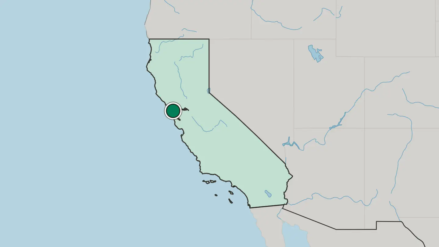 Map of San Rafael in United States