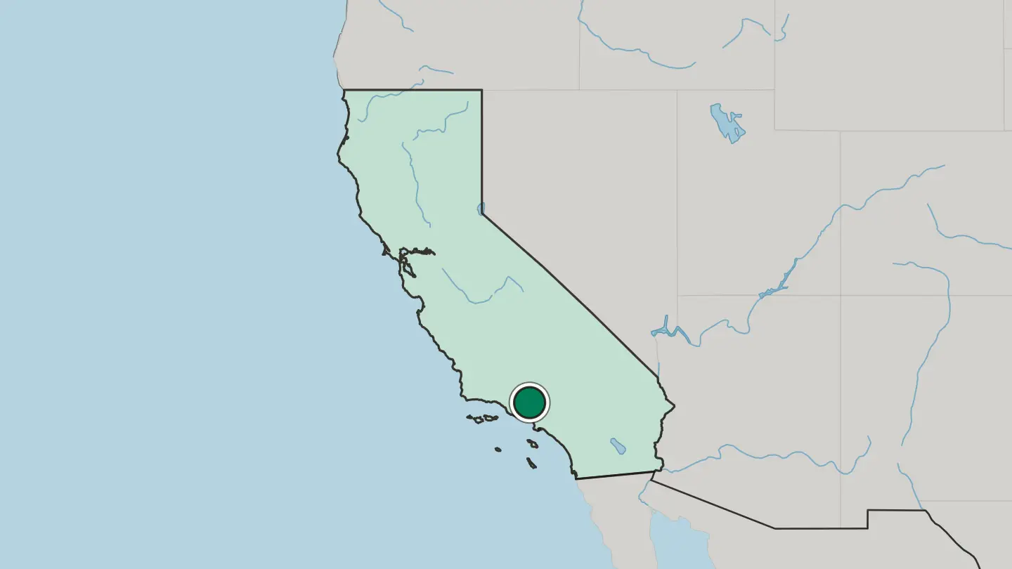Map of Santa Clarita in United States