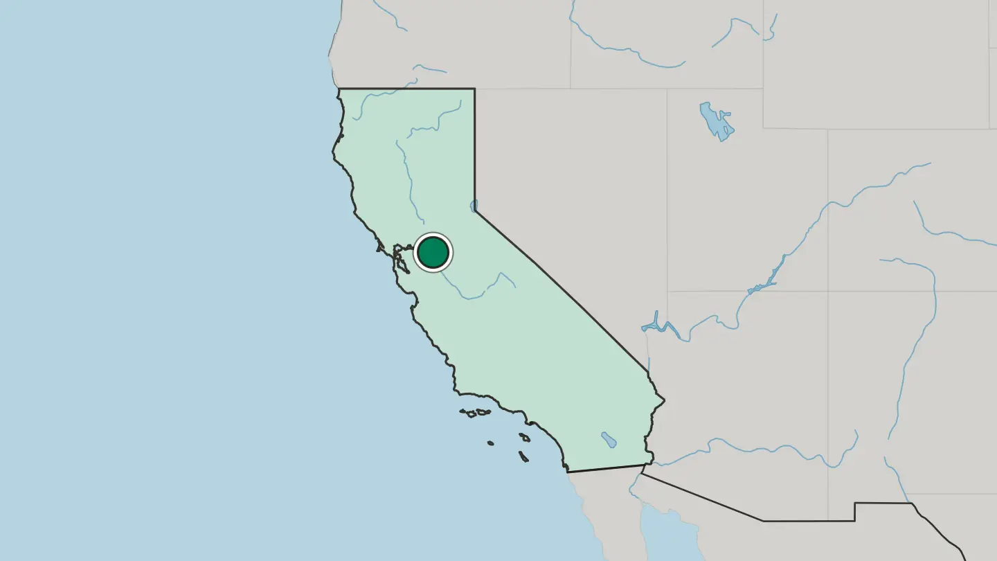 Map of Stockton in United States