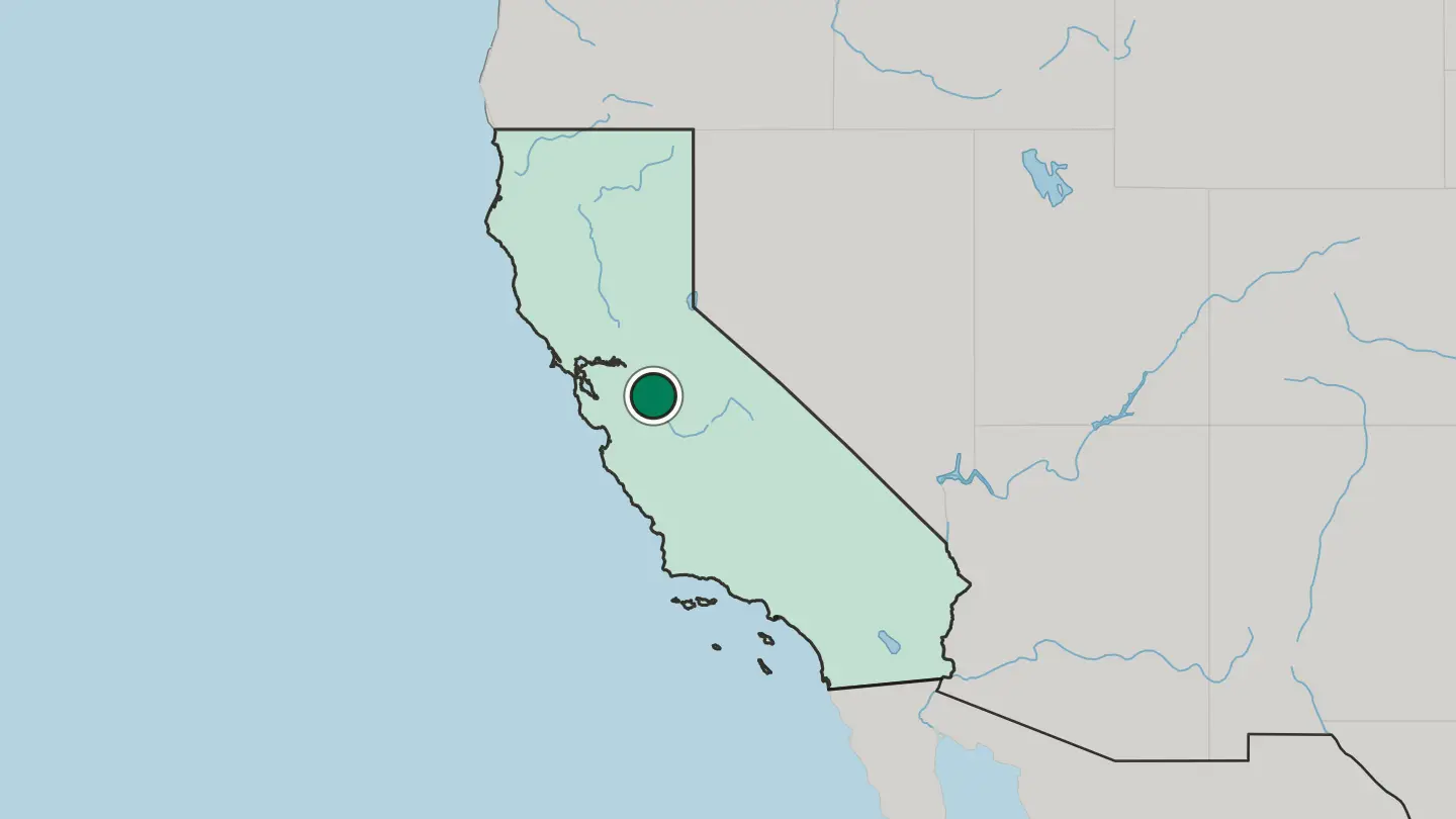 Map of Turlock in United States