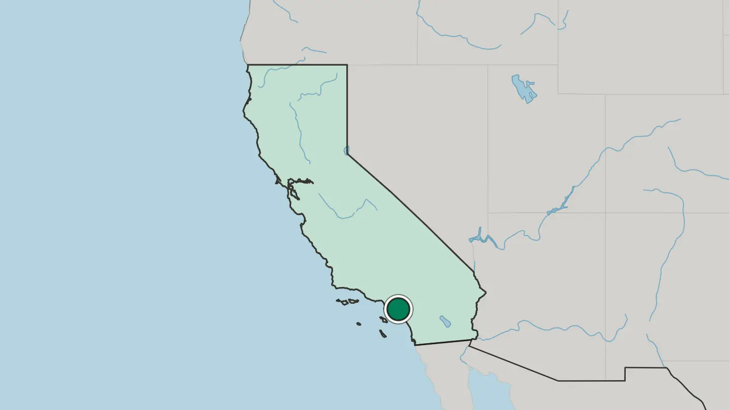 Map of Tustin in United States