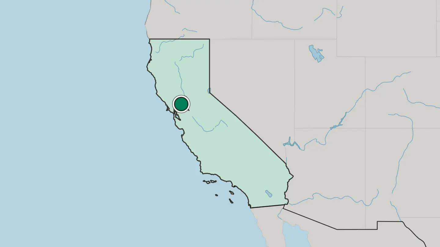 Map of Vacaville in United States