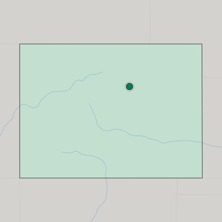 Map showing Aurora — In Colorado
