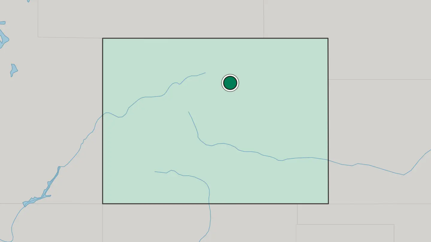 Map of Broomfield in United States