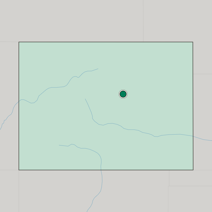 Map showing Castle Rock — In Colorado