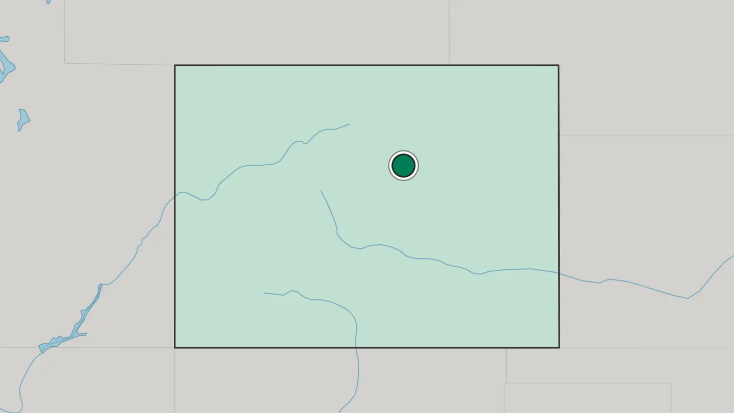 Map of Centennial in United States