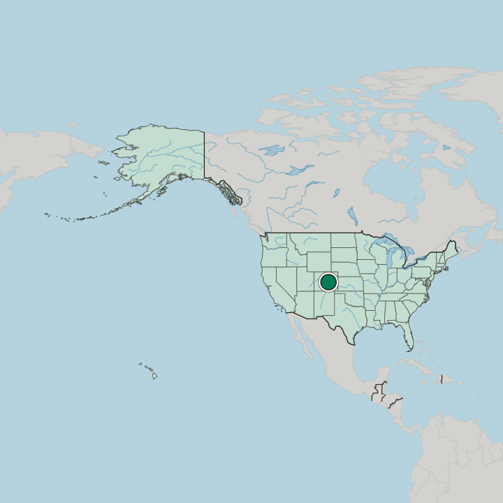 Map showing Colorado Springs — In United States