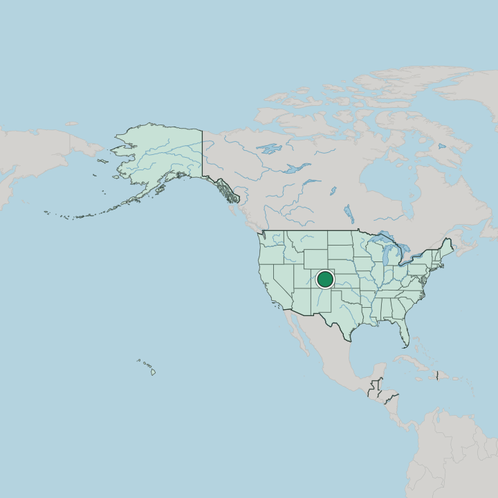 Map showing Colorado Springs — In United States