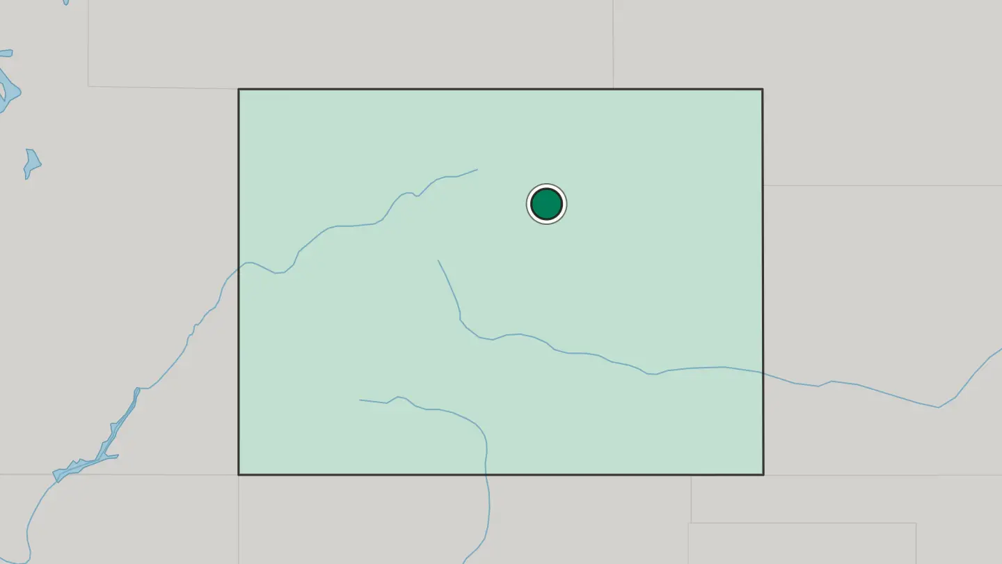 Map of Commerce City in United States